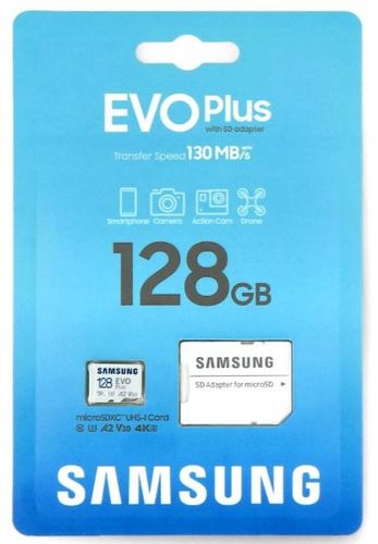 Karta microSD Samsung 128GB microSDXC EVO Plus 130MB/s (2021) na Arena.pl