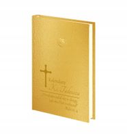 PLANER księdza kalendarz dzienny A4 2026 złoty srebrny z grawerem