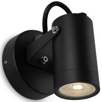 Lampa ścienna elewacyjna Scope O025WL-01B regulowana tuba czarna