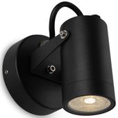 Lampa ścienna elewacyjna Scope O025WL-01B regulowana tuba czarna