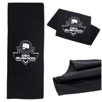 Ręcznik sportowy czarny szybkoschnący na siłownię 80x30 cm DBX Bushido