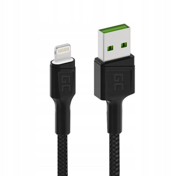 2x Kabel Lightning 2m LED GreenCell Ray szybkie ładowanie do Apple iPhone zdjęcie 8