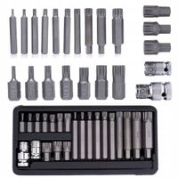 Zestaw bitów m4-m18 spline 22 elementy kraft&dele KD10539