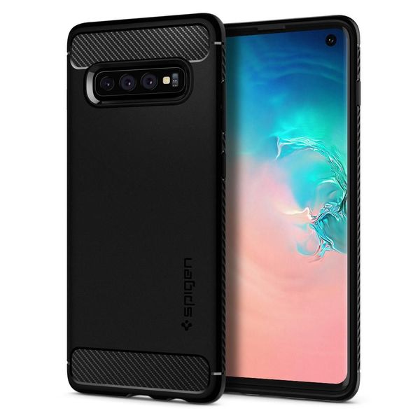 SPIGEN RUGGED ARMOR GALAXY S10 MATTE BLACK zdjęcie 1