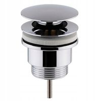 KOREK UMYWALKOWY KLIK KLAK DO UMYWALKI z Przelewem Bez Przelewu UNIWERSALNY