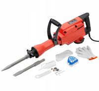 MŁOT WYBURZENIOWY UDAROWY HEX 30mm 2200W 50J 1400 BPM + DŁUTA + WALIZKA