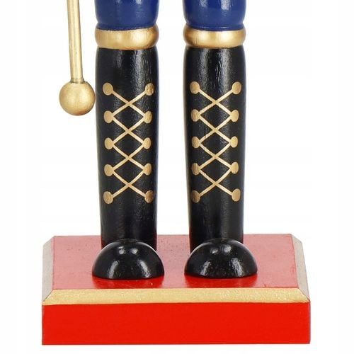 DZIADEK DO ORZECHÓW DREWNIANY ozdoba świąteczna XXL figurka PREMIUM 38 cm na Arena.pl