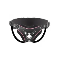 xr brands strap-on uprząż vegan pink z regulacją i o-ringami