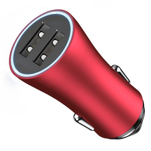 Ładowarka Samochodowa 2xUSB Baseus FastCharge 2.4A czerwony na Arena.pl