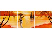 90X30CM CHWILA SPOKOJU TRÓJ OBRAZ