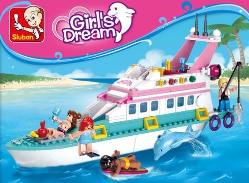 KLOCKI SLUBAN GD Statek jacht Wakacyjny 328 el. kompatybilne z LEG COB na Arena.pl