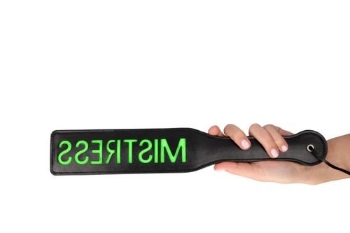 'Mistress'' Paddle - Glow in the Dark - Black/Neon Green na Arena.pl