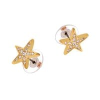 kolczyki gwiazdki z kryształkami (p3237au)
