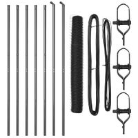 Ogrodzenie z słupkami Szary 1.2 x 10 m Stal pokryta PCV