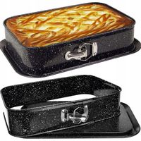 FORMA DO PIECZENIA TORTOWNICA BLACHA prostokatna STAL NIERDZEWNA NON-STICK