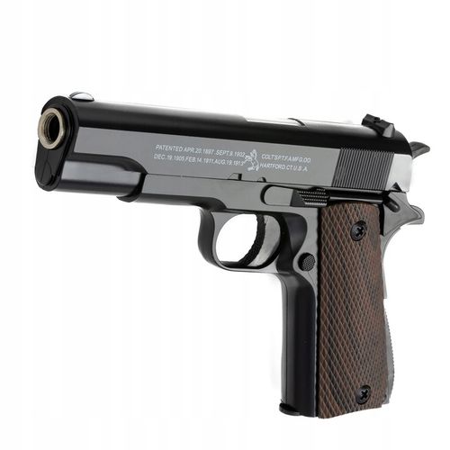PISTOLET METALOWY NA KULKI COLT ASG IMITACJA BRONI NA KULKI 6MM REPLIKA na Arena.pl