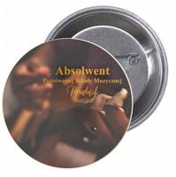 Przypinki buttony HIT ABSOLWENT SZKOŁY MUZYCZNEJ