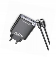 Szybka ładowarka 45W 2 porty z długim kablem 2m do Samsung Galaxy S21 FE 5G