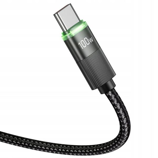 TECH-PROTECT UB20T ULTRABOOST TYPE-C CABLE PD100W/5A 180CM BLACK zdjęcie 2