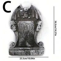 Halloweenowa płyta nagrobna z pianki, kolor C