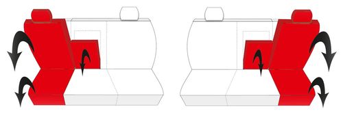 Pokrowce samochodowe na fotele komplet pokrowców do Jeep Compass I II na Arena.pl