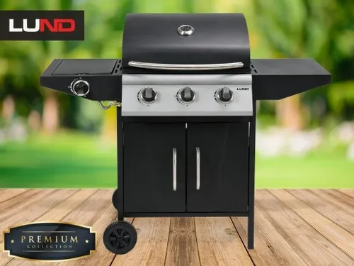 GRILL GAZOWY OGRODOWY 12,8 kW 4 PALNIKI PÓŁKI LUND na Arena.pl