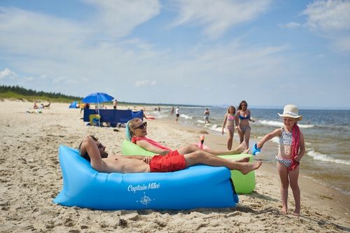 WYTRZYMAŁY Materac DMUCHANY Lazy Bag Leżak NA PLAŻĘ AIR SOFA Captain Mike na Arena.pl