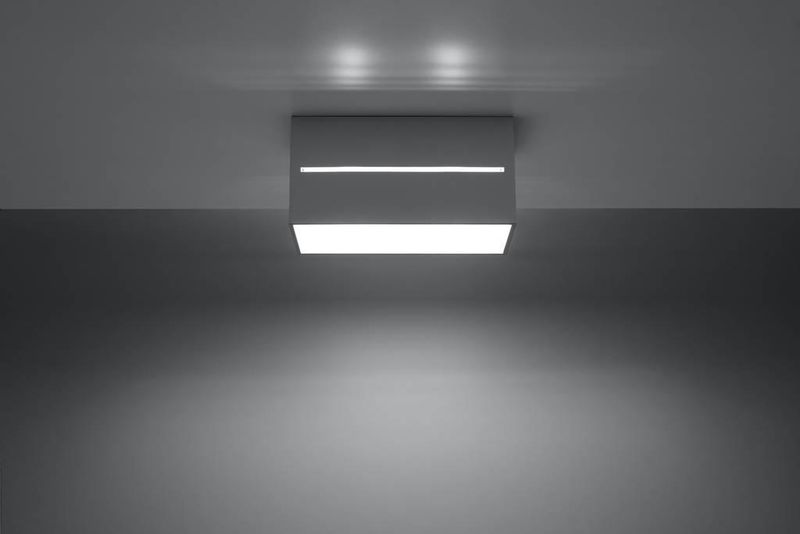 Downlight LAMPA sufitowa SL.0385 metalowa OPRAWA prostokątna szara zdjęcie 3