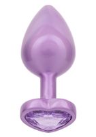 diamond heart plug large purple