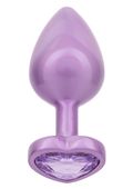 diamond heart plug large purple