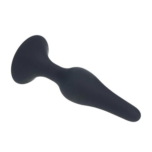 slim silicone anal plug - s - black na Arena.pl