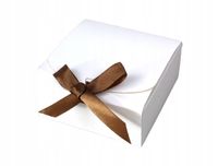 Pudełko prezentowe na prezent składane ze wstążką