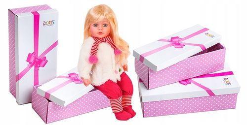 DUŻA LALKA Doris MÓWI i ŚPIEWA PL BOBAS 60 cm DŁUGIE WŁOSY DO CZESANIA na Arena.pl