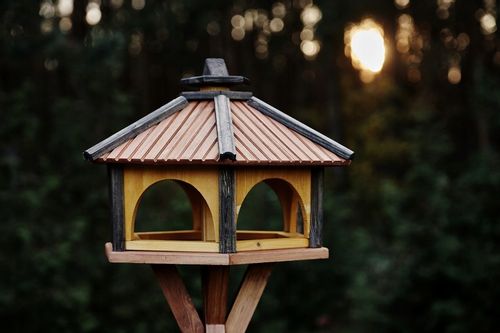 Karmnik dla ptaków drewno z wsypem Karmniki KW60 na Arena.pl