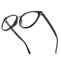 OKULARY ZERÓWKI Z FILTREM BLUE LIGHT DO KOMPUTERAOCHRONNE DAMSKIE KOCIE + E