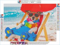 WYJĄTKOWA MOZAIKA DIAMENTOWA PIESEK