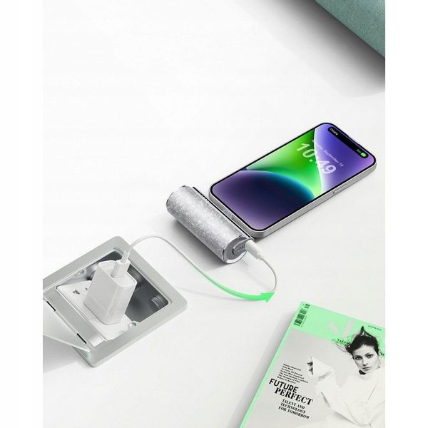 Powerbank VEGER PlugOn 5000mAh na podróż 12W wbudowane złącze USB C lekki zdjęcie 8