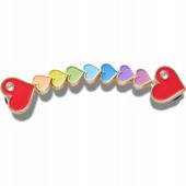 Crocs Przypinki Jibbitz Piny Do Butów Rainbow Heart Chain