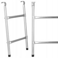 DRABINKA DO TRAMPOLINY TRAMPOLIN OGRODOWEJ 2 STOPNIE UNIWERSALNA METALOWA