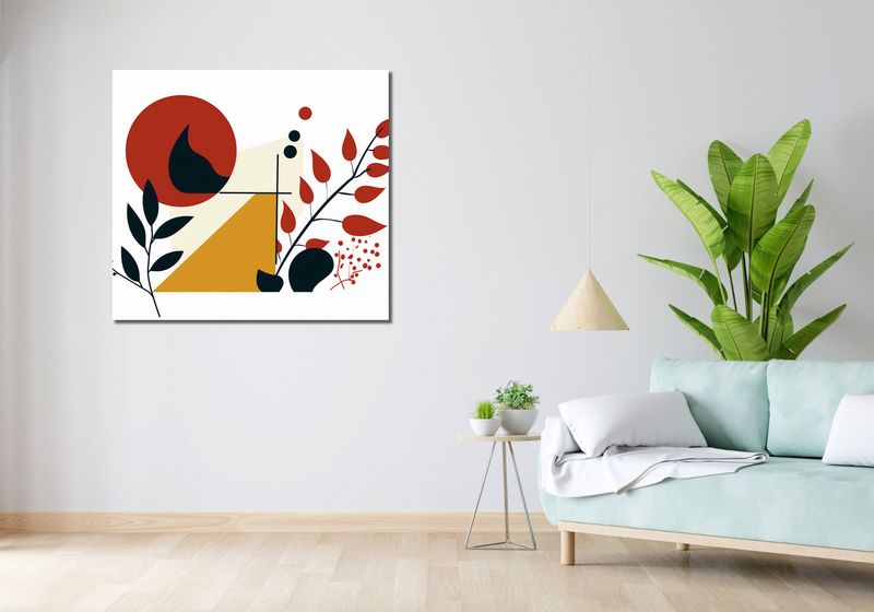 Obraz 100x90cm Ogień i Flora zdjęcie 2