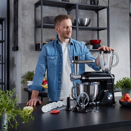 Wielofunkcyjny Mikser Robot Kuchenny BLENDER MASZYNKA 1900W 6,2L Akcesoria na Arena.pl