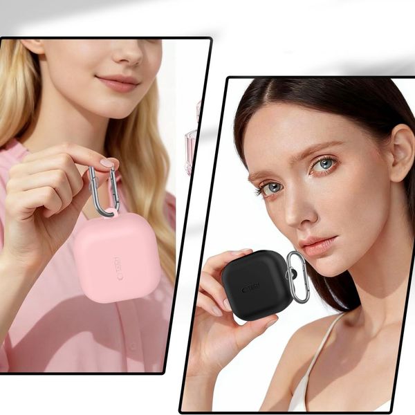 tech-protect silicone hook samsung galaxy buds 4 / 4 pro black zdjęcie 7