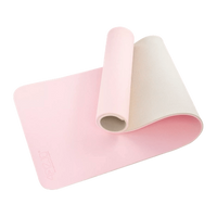 mata do ćwiczeń 4Fizjo 180x60x1 cm różowo-szary MAŁPISZON