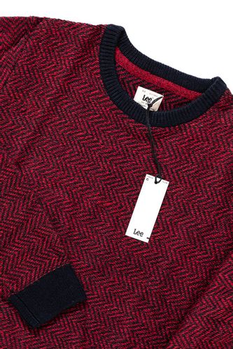LEE CHEVRON CREW MAROON PORT L84GOUPD M na Arena.pl
