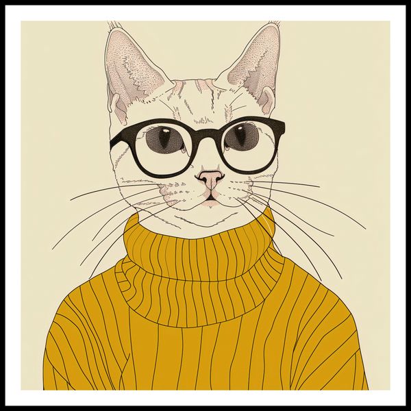 Plakat 70x70cm Intelektualista zdjęcie 3