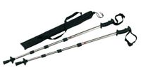 Kijki do Nordic Walking FIT AND FUN, czarny, srebrny