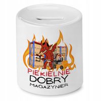 Skarbonka Dla Magazyniera Piekielnie Dobry Prezent Z Nadrukiem Ze Zdjęciem