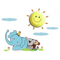 Lampka nocna z naklejkami dekoracyjnymi do pokoju dziecięcego L3DN-007