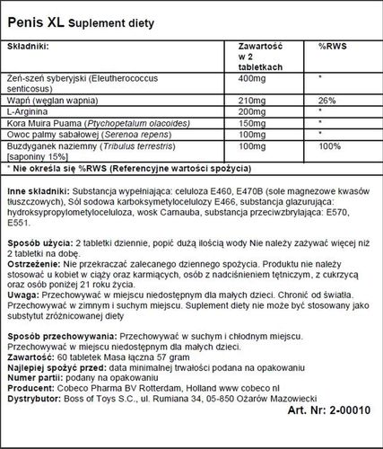 Supl.diety-Penis Xl Tabs East Efs na Arena.pl