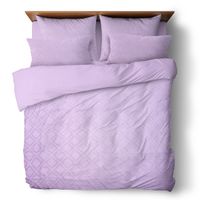 Komplet Pościeli 200x230 6-częściowy fioletowy Bawełna